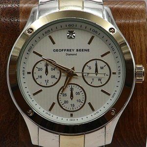 Geoffery Beene Diamond -Gold and Silver Watch- Decorative Sub-dials